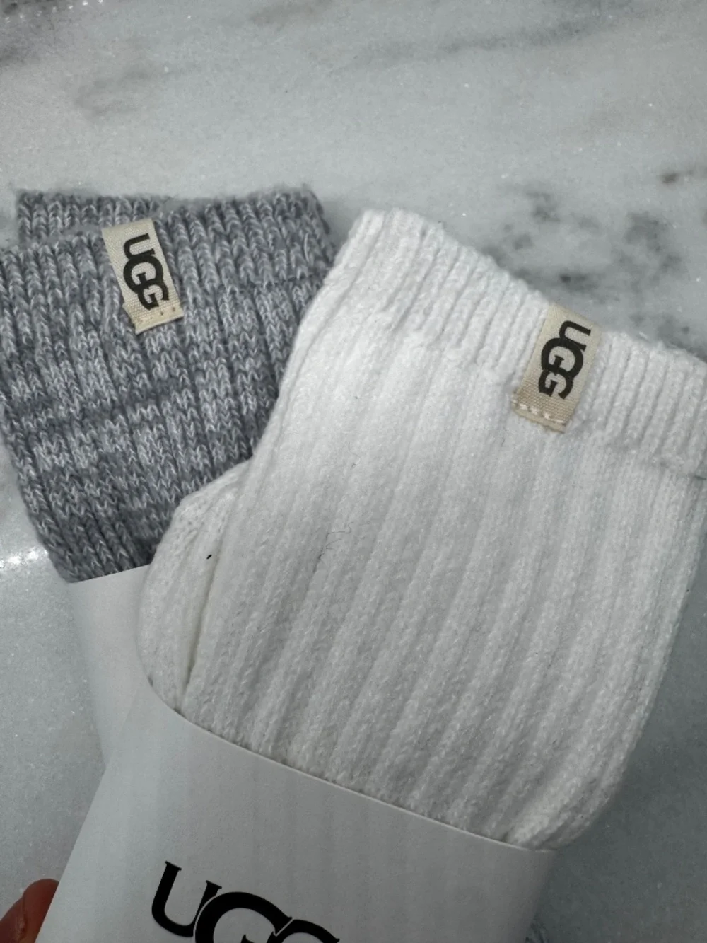 Lot of 2 Pair!! UGG Rib Knit Slouchy Crew Socks NWT!